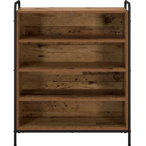  Ormar za cipele 76 x 36 5 x 93 cm Konstruirano drvo Staro drvo - Staro drvo 76 x 36 5 x 93 cm 4 police bez vrata Slike