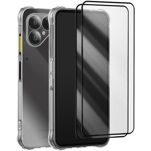 AVIZAR Za&scaron;čitni paket za Fairphone 6: silikonski ovitek in 2 kaljeni stekli, Prozorno, (5000189475) Cene