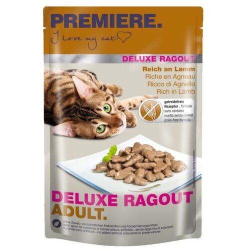 Premiere Cat Deluxe Ragout Adult Jagnjetina 85g vrečka Cene