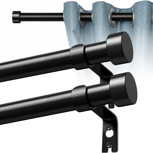 QUALSEN 45&amp;ndash;114 cm raztegljiva karnisa za zavese Slike