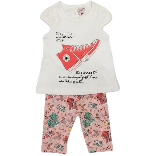  Komplet za bebe 3555, Belo-roze Cene