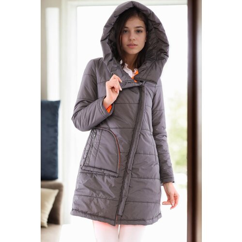 Dewberry Z6670 WOMEN'S COAT-ANTHRACITE-1 Cene
