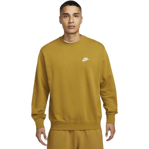 Nike Puloverji Sportswear Club French Terry Crew Rumena Slike