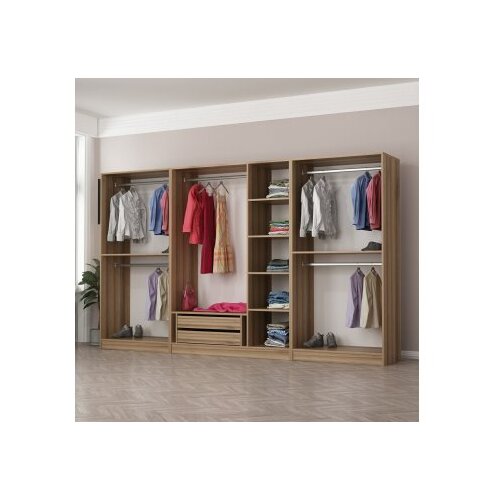 Hanah home Ormar Kale-7542, 315x190x52 cm, Hrast Slike