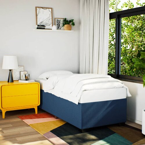  The Living Store Posteljni okvir moder 80x200 cm blago - Posteljni Okvir, (21496692) Slike