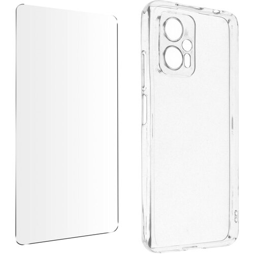 AVIZAR Xiaomi Poco X4 GT 360° Protection Pack: tanko mehko ohišje, prozorno poševno kaljeno steklo, (20717412) Cene