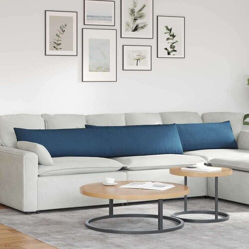 vidaXL Blazine za kavč 2 pcs Modra 200 x 40 cm blago Cene