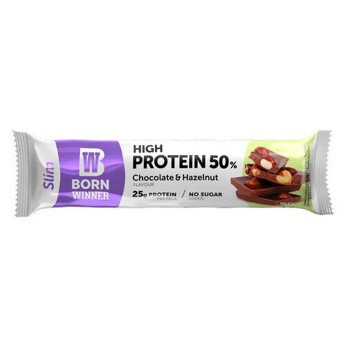 BORN WINNER protein bar slim chocolate&hazelnut 50g Cene