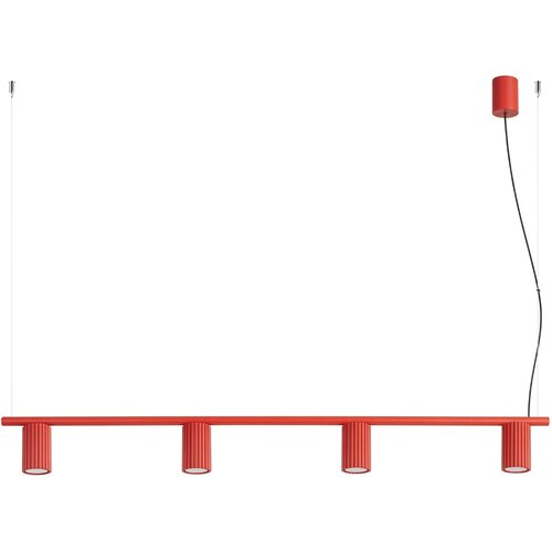 Sollux Lighting Lestenec KARBON 4 rdeča, (5000352341) Cene