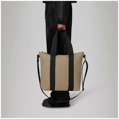 Rains Nakupovalne torbe TOTE BAG MINI W3 Bež Slike