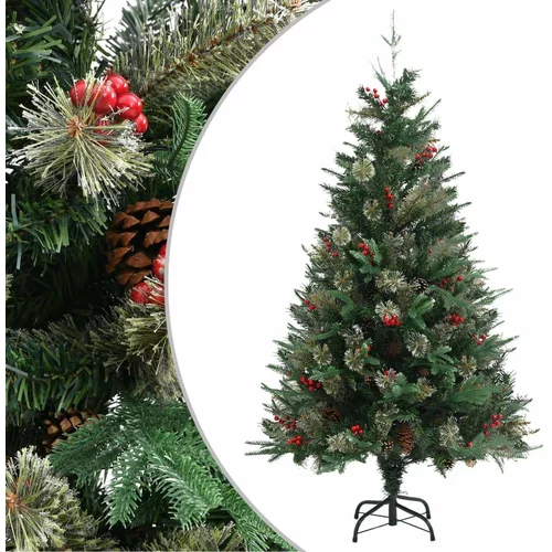  Božićno drvce sa šiškama zeleno 150 cm PVC i PE