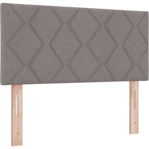 VidaXL krevet s kutijom s madracem taupe 90x200 cm tkanina Slike