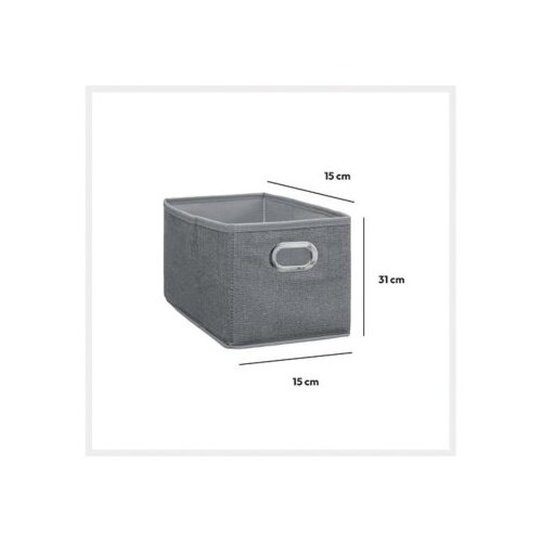 5five Organizator KUTIJA ZA ODLAGANJE MODUL 15x31x15 cm POLIPROPILEN SVIJETLO SIVA Cijene