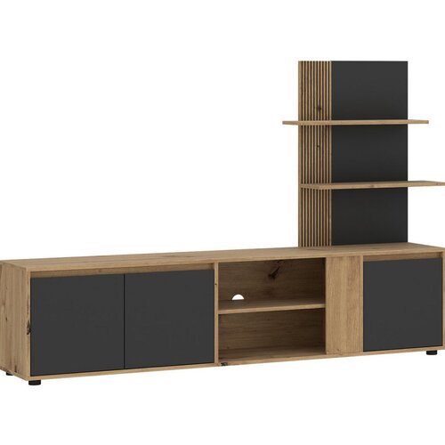 Livetastic DNEVNI REGAL, antracit, hrast artisan Cene