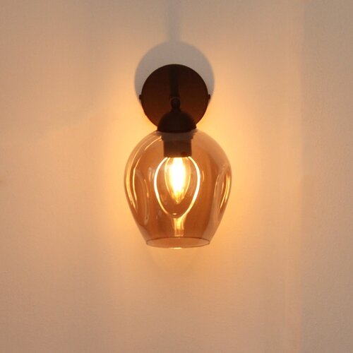  Zidna lampa LILI 1xE27/15W/230V crna/siva Slike