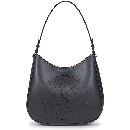 Karl Lagerfeld Torbice za na ramo K/CIRCLE HOBO BAG PERFORATED Črna Slike