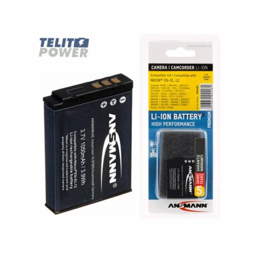 Telit Power baterija li-ion 3.7V 1050mAh za nikon kamere EN-EL12 ansmann Cene