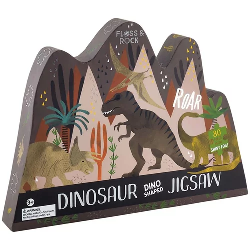 Floss&Rock® slagalica jigsaw puzzle dinosaur (80 komada)