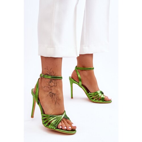 WS1 Women's High Heel Sandals Green My Darling Cene