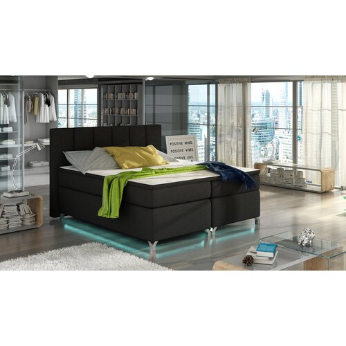 ELTAP Boxspring krevet Basilio s LED rasvjetom i prostorom za pohranu-160x200-Sawana 14 Cene