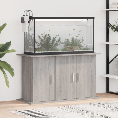 vidaXL Stojalo za akvarij siva sonoma 101x41x58 cm inženirski les Cene