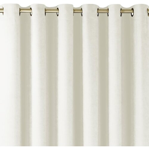  Curtain MILANA color creamy style classic golden gold metal eyelets chenille 220x175 HOMEDE Cijene