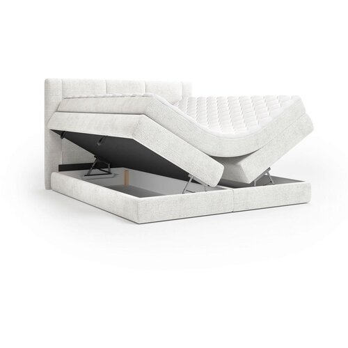 Esposa BOXSPRING POSTELJA 160 cm x 200 cm , tekstil krem barve, bela Slike