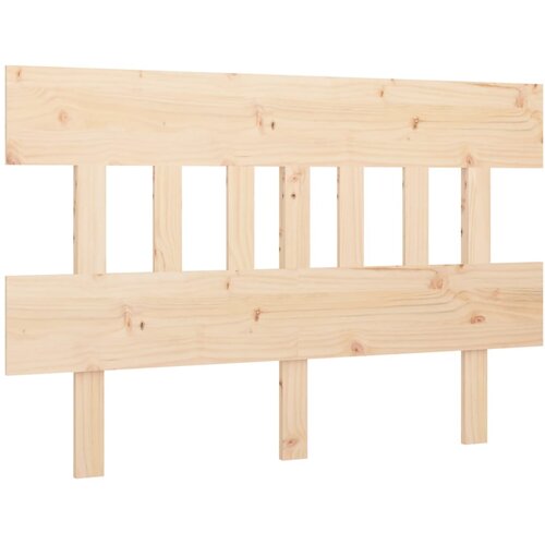  Uzglavlje za krevet 123,5 x 3 x 81 cm od masivne borovine Slike