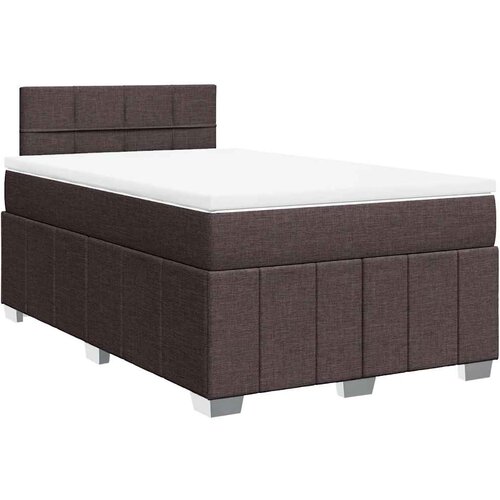 Maison Chic Box spring postelja - Vzmetna postelja z vzmetnico temno rjav 120x200 cm blago SL24406, (21890923) Cene