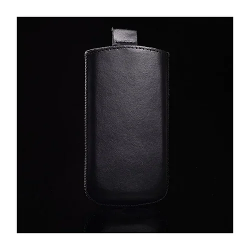 Univerzalna usnjena torbica 122x71mm - pravo usnje - črna