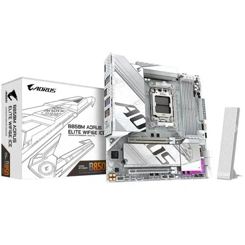 Gigabyte Matična ploča AM5 B850M Aorus Elite WIFI 6 Ice DDR5 DP/MI/M.2 Cene