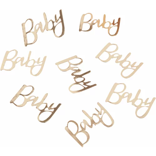 Ginger Ray® konfeti za dekoraciju stola oh baby! s natpisom baby gold