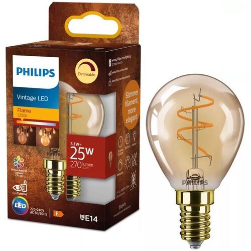 Philips led prigu&scaron;iva sijalica vintage  P45 E14/3,1W/230V 2200K Cene