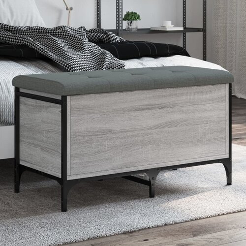 vidaXL Klupa za cipele siva boja hrasta 82x42x45 cm konstruirano drvo Cijene