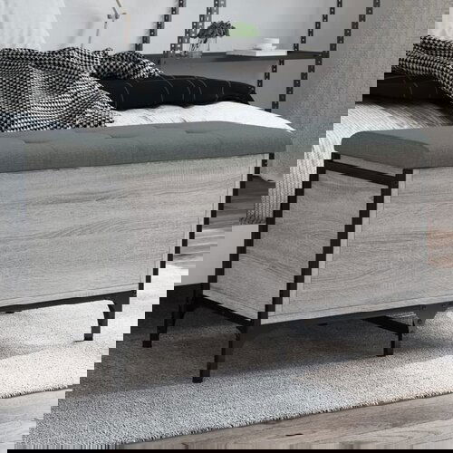 VidaXL Klupa za cipele siva boja hrasta 82x42x45 cm konstruirano drvo Slike