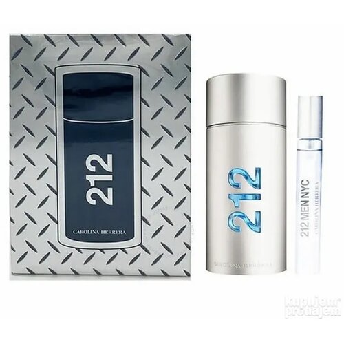 Carolina Herrera 212 (M) SET (EDT 100ML+EDT MINI 10ML) Slike