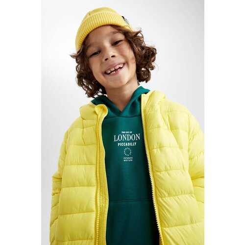 Defacto boy's water repellent hooded puffer jacket Slike