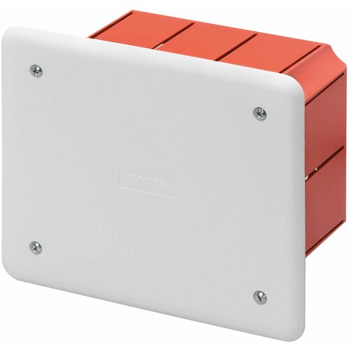 GEWISS Razvodna kutija za beton sa poklopcem GW48003 118x96x70mm crveno-bela Slike