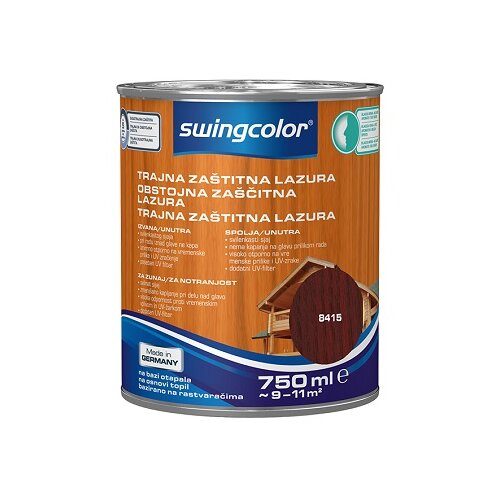 SWINGCOLOR Obstojna zaščitna lazura (barva: palisander; 750 ml) Cene