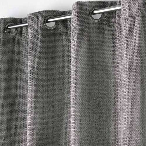 Douceur d int&amp;eacute;rieur Antracitno siva zavesa iz &amp;scaron;enilje 140x260 cm Leo &amp;ndash; Slike