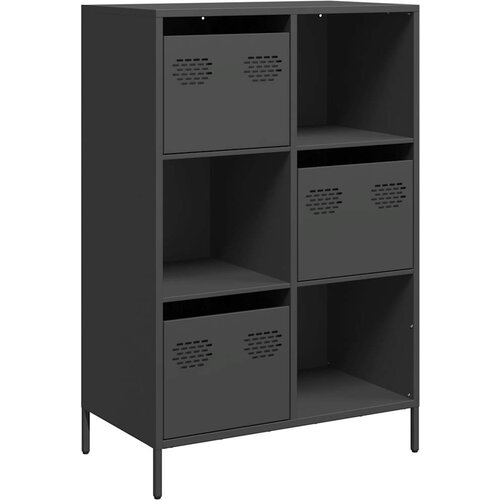 Maison Chic Visoka omara - Komoda - Predalnik črna 68x39x103,5 cm jeklo, (21716988) Slike