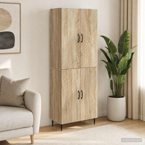  Set ormara 2 pcs 66 x 34,5 x 89,5 cm Konstruirano drvo Slike