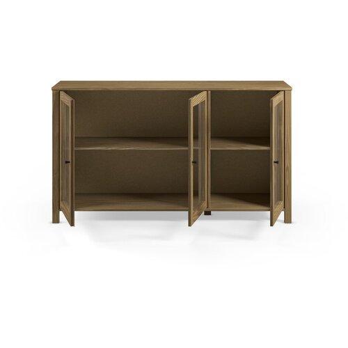 Marckeric Vitrina iz masivnega bora v naravni barvi 142x80x40 cm Alessandra &amp;ndash; Slike