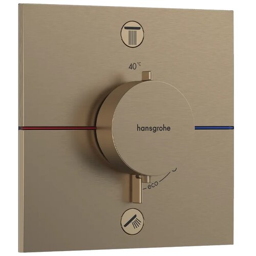 Hansgrohe ShowerSelect Comfort E mešač termostatski za skrivenu ugradnju 2 funkcije bronza 15572140 Cene