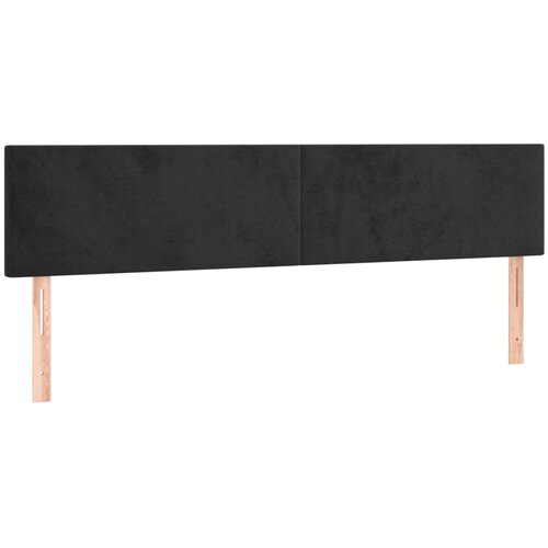  Uzglavlja crna 180x5x78/88 cm bar&amp;scaron;unasta Slike