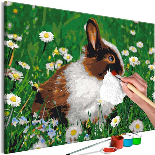 Slika za samostalno slikanje - Rabbit in the Meadow 60x40 Slike
