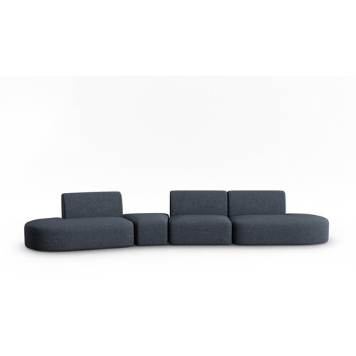 Milo Casa Modra sedežna garnitura iz &amp;scaron;enilje levi kot 428 cm Paolo &amp;ndash; Slike