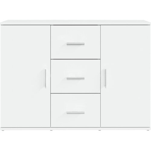  Komoda bijela 91 x 29,5 x 65 cm od konstruiranog drva Slike