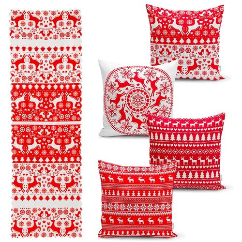 Minimalist Cushion Covers set od 4 božićne jastučnice i gazi&amp;scaron;ta na stolu minimalističke božićne navlake za jastuke Slike