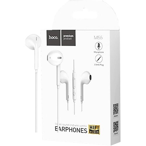 hoco. Slu&scaron;alice sa mikrofonom, 3.5 mm,dužina kabela 1.2 met,bijela - M55 Memory sound White Cijene